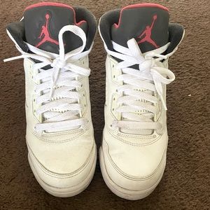 Red white and black air Jordan’s